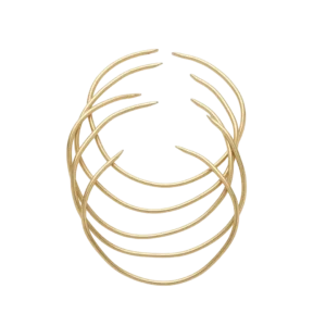 6 Gauge Brass Necklace
