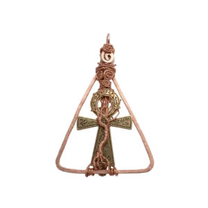 Ankh in Pyramid Pendant