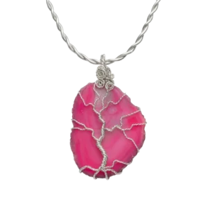 Pink Agate Pendant