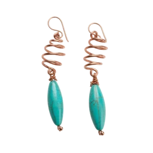 Turquoise Copper Earrings